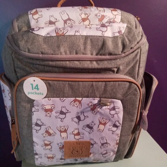 Disney Winnie the Pooh Mult-pocket Diaper Bag Set  - NWT - Picture 10 of 10